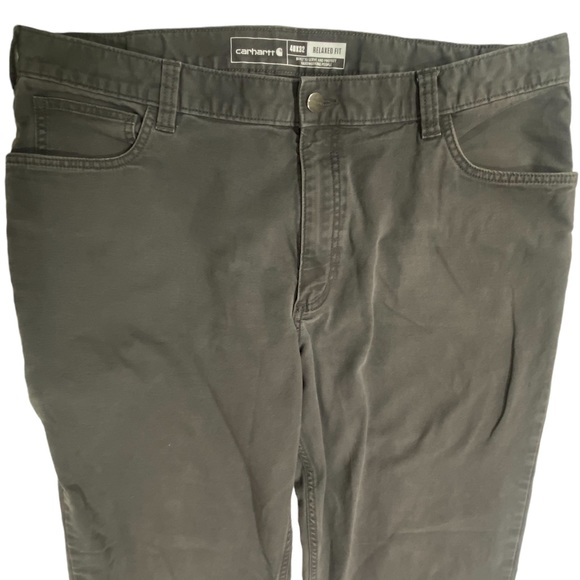 Carhartt Pants Gray Relaxed Fit Canvas Mens 40X32 - Picture 2 of 13